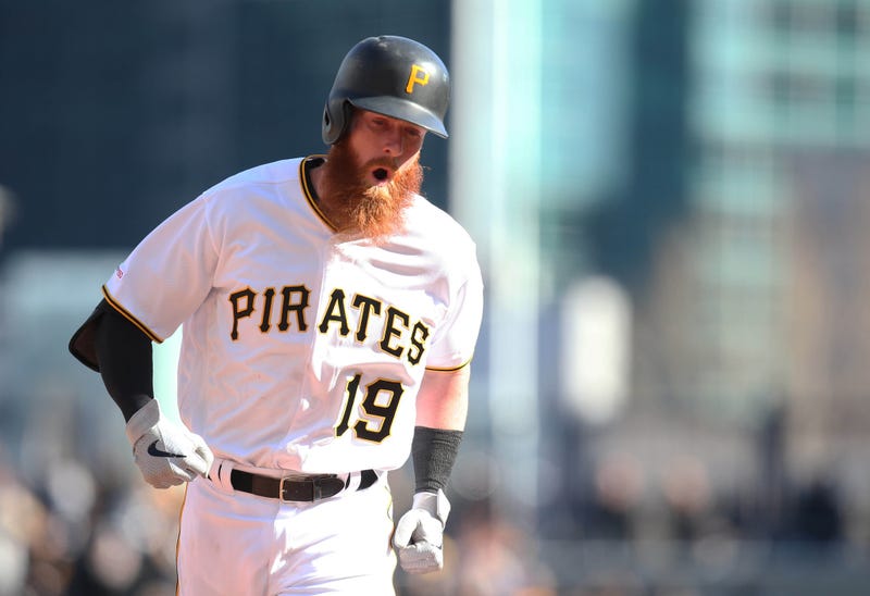 Colin Moran happy around the bases