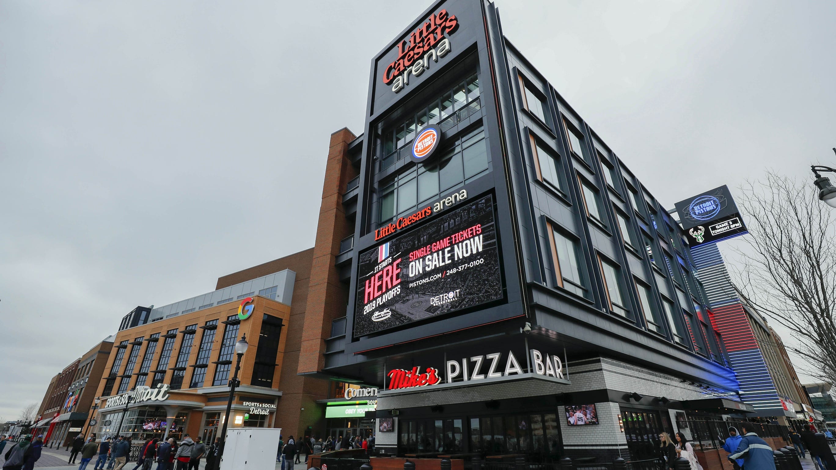 Woman killed in hit-and-run outside Little Caesars Arena, Detroit police looking for suspect