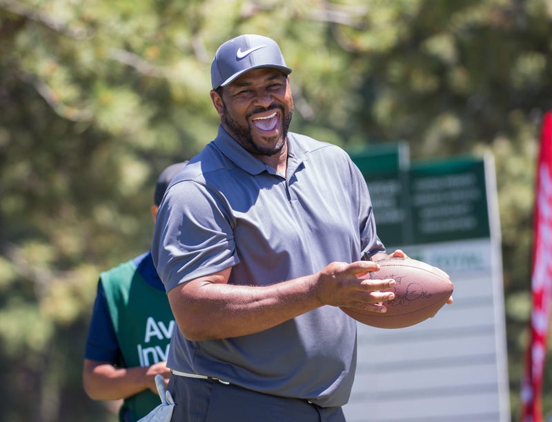 Jerome Bettis with football