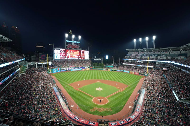 Sep 21, 2019; Cleveland, OH, USA; General overall view of Progressive Field during a MLB baseball game between the Philadelphia Phillies and Cleveland Indians. Mandatory Credit: Kirby Lee-USA TODAY Sports