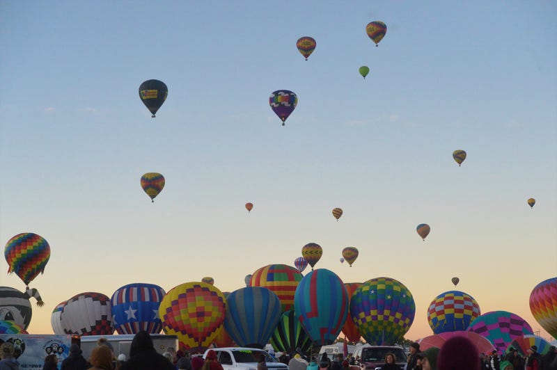 Balloon's take flight at the Albuquerque International Balloon Fiesta on Saturday, Oct. 12, 2019. Balloon5