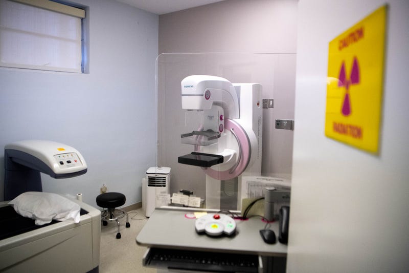 A mammogram and bone density machine.