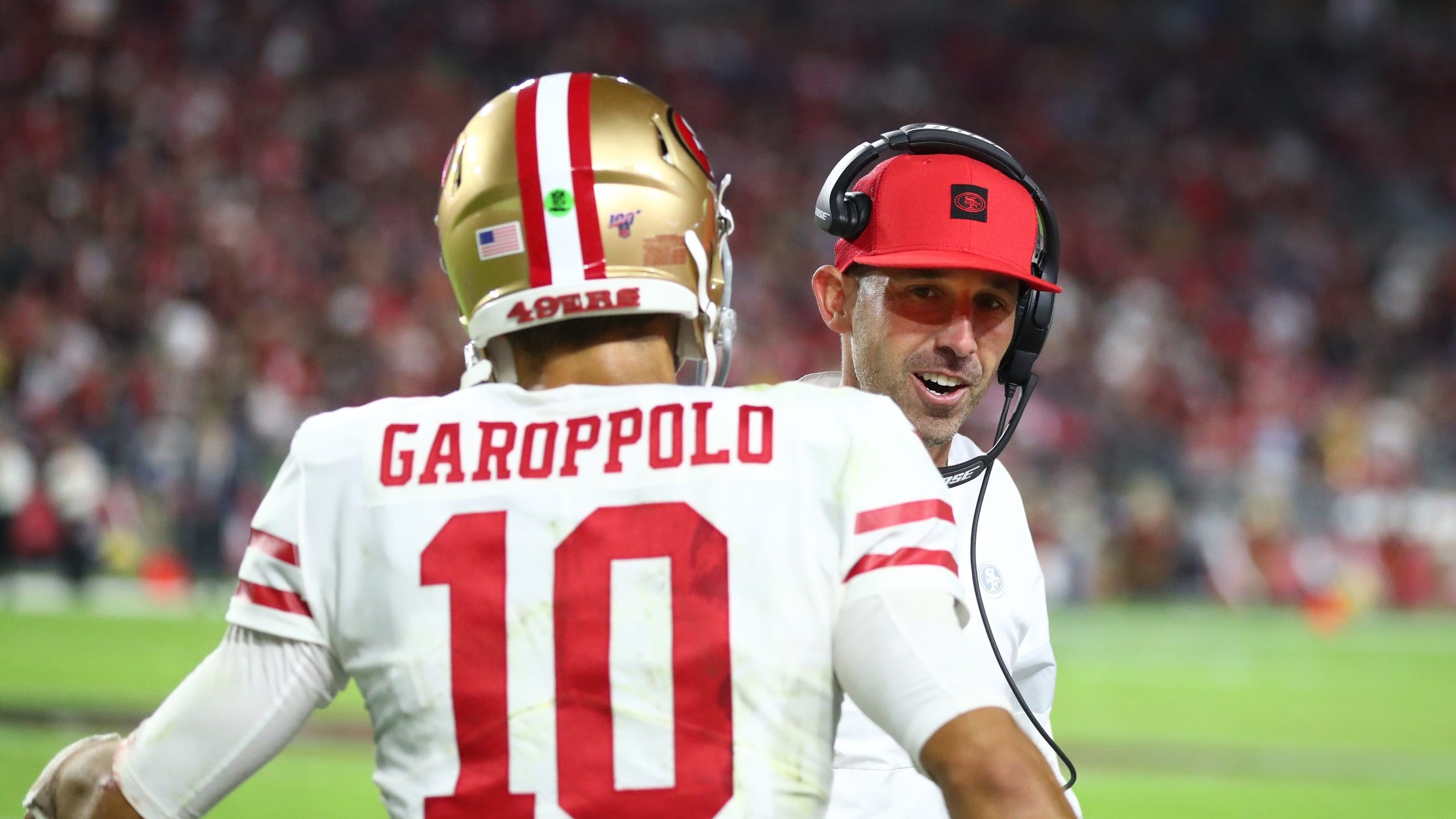 ‘I can’t guarantee that anybody in the world will be alive Sunday’ — Shanahan dodges question on Jimmy G’s future