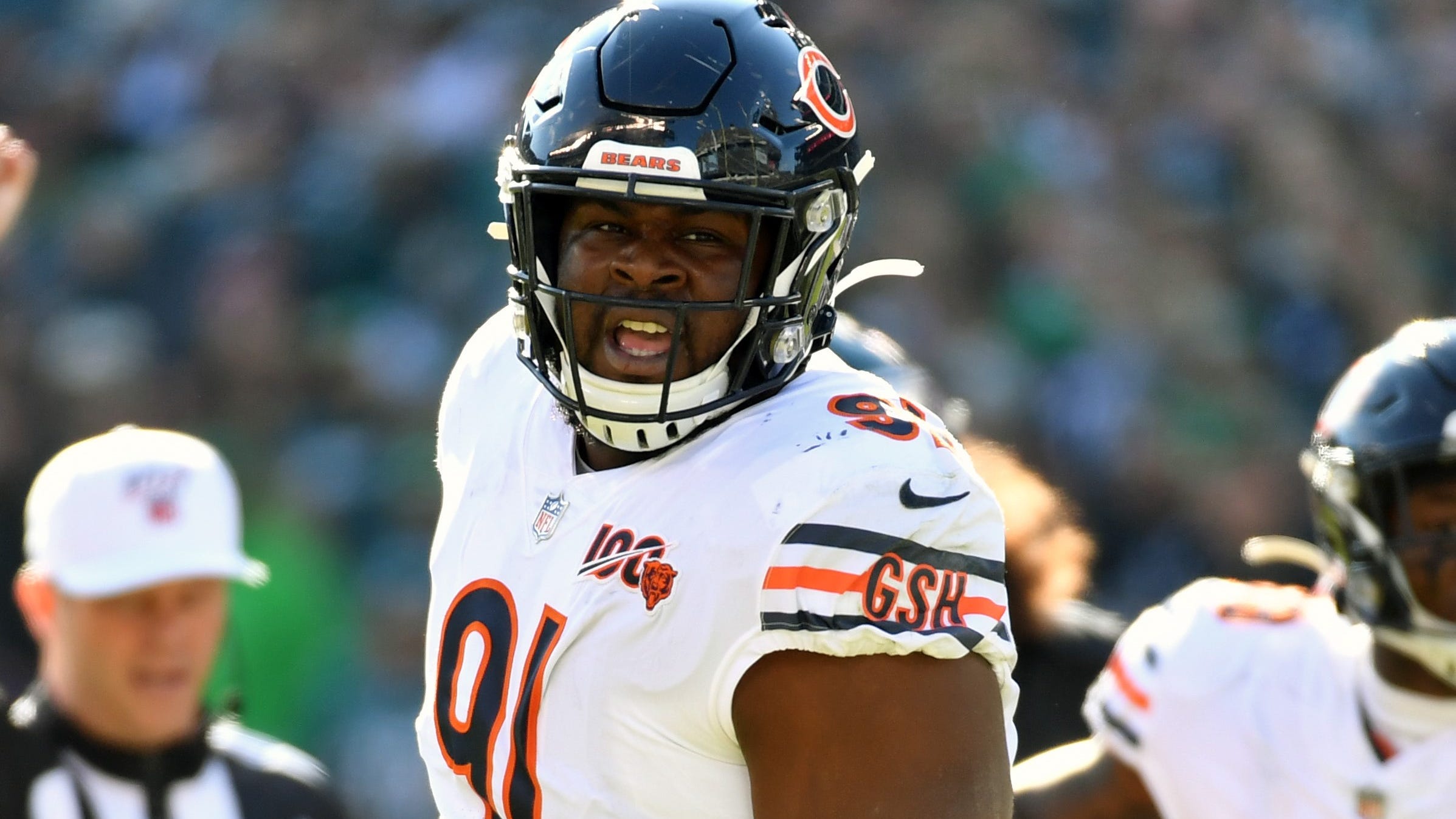Bears' Eddie Goldman doubtful, Jason Peters questionable to play Sunday