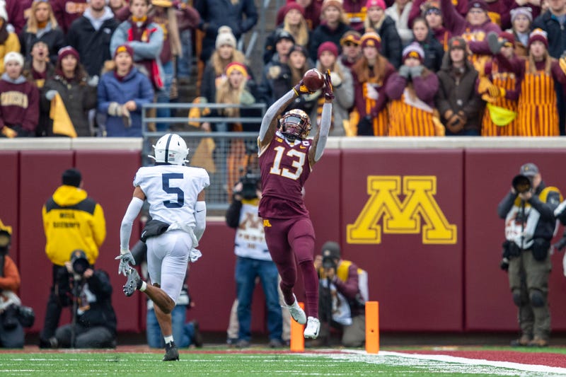 Newly drafted Ravens WR Rashod Bateman in college
