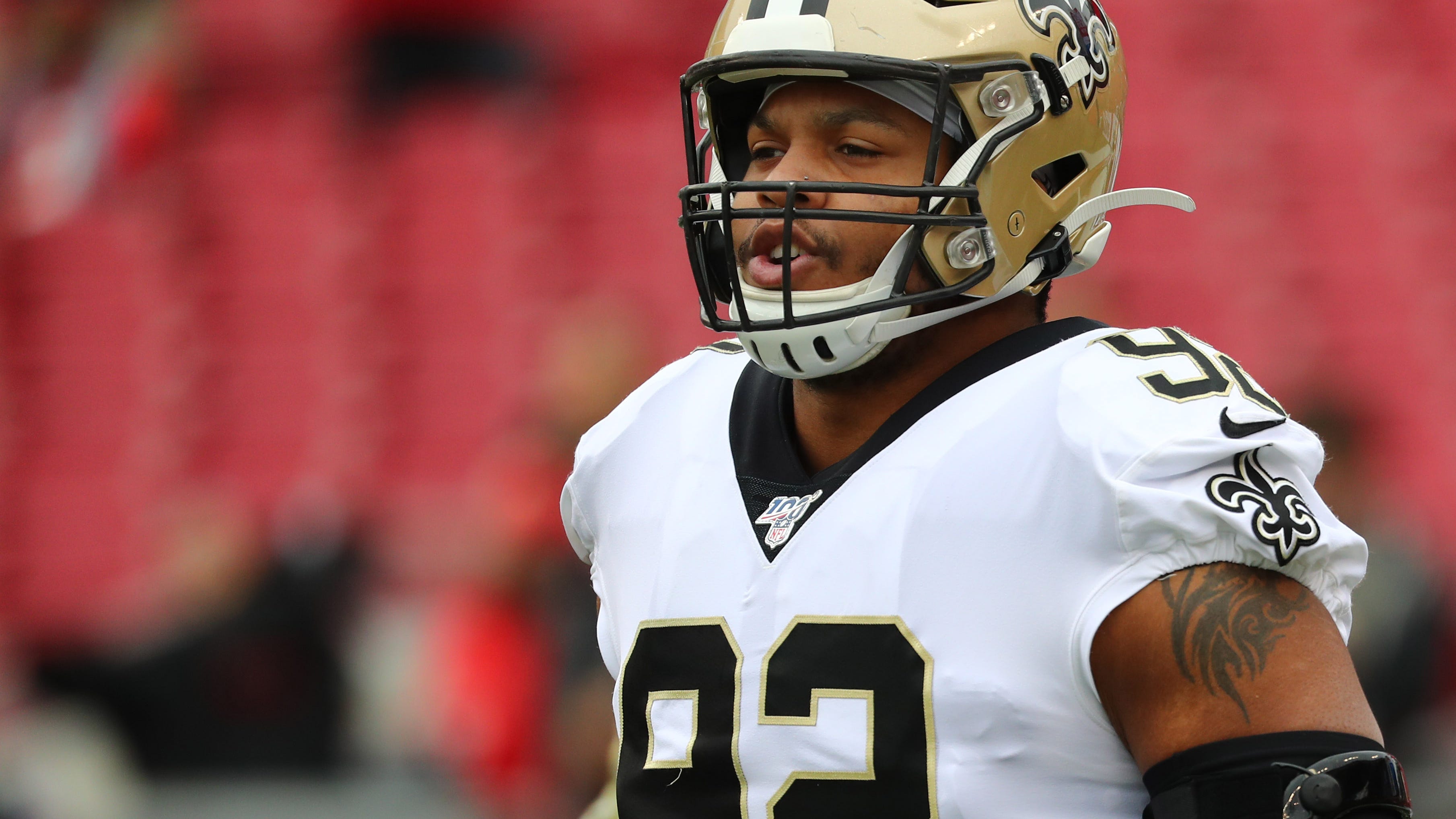 Marcus Davenport’s light is shining bright at Saints minicamp