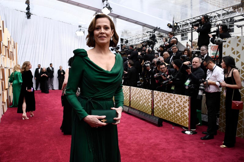 Feb 9, 2020; Los Angeles, CA, USA; Sigourney Weaver arrives at the 92nd Academy Awards at Dolby Theatre.