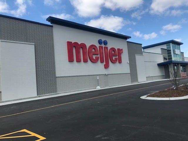 Meijer grocery store sign