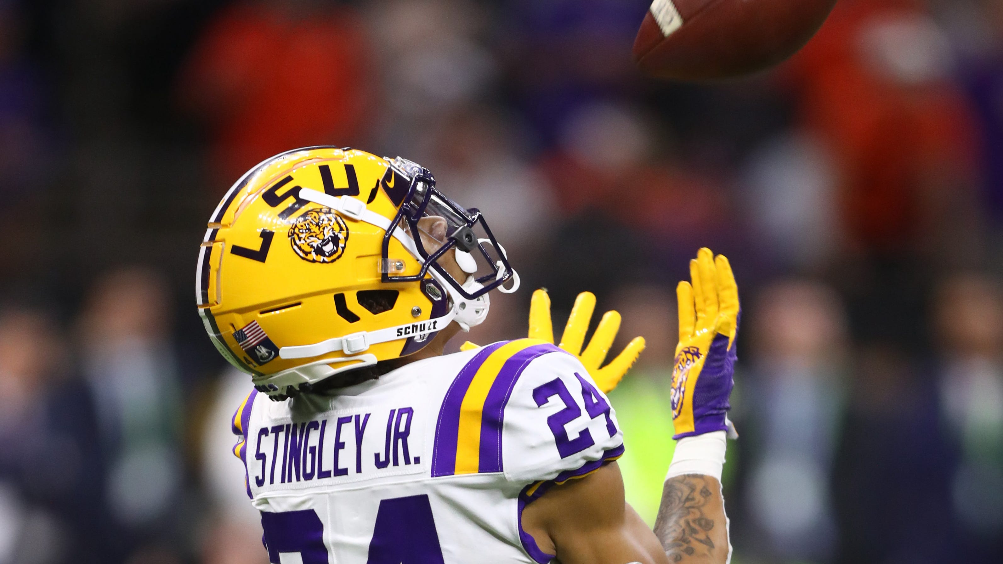 LSU's Derek Stingley Jr.'s work at WR delayed by 'minor camp injury,' Orgeron says