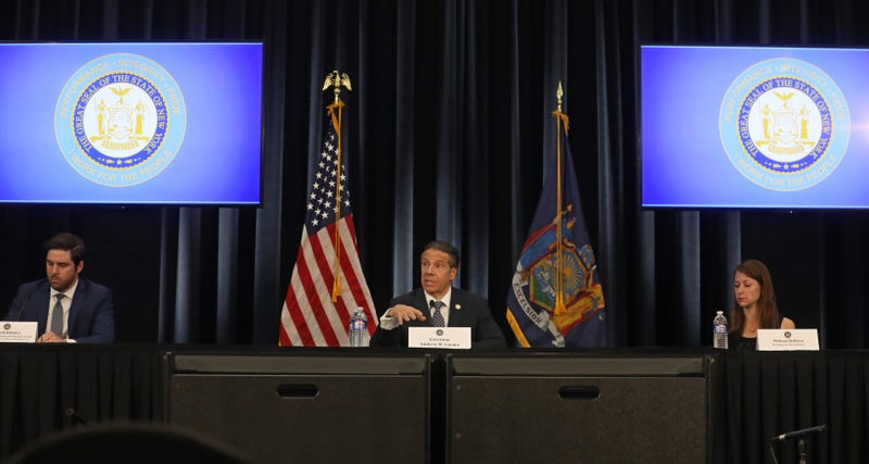 Gov. Andrew Cuomo gives his daily briefing on COVID-19 on May 4, 2020