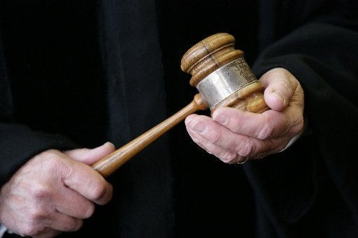Gavel. Generic Court Case
