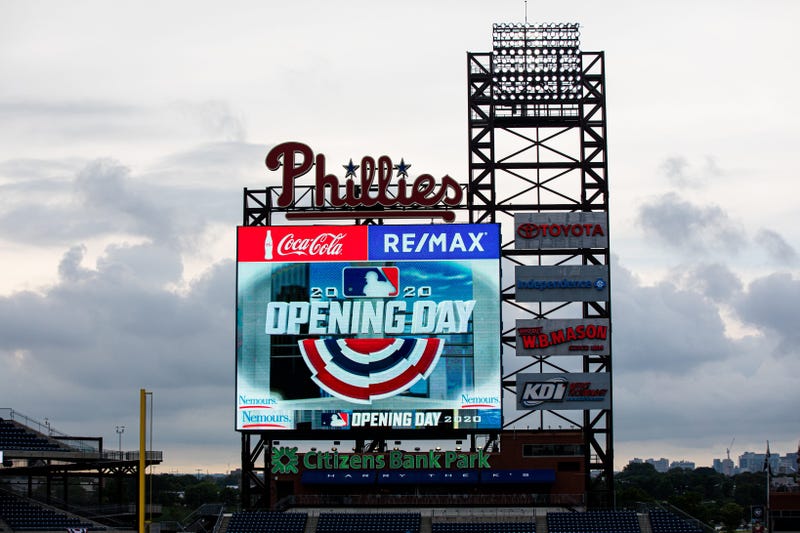 Scoreboard at Citizens Bank Park
