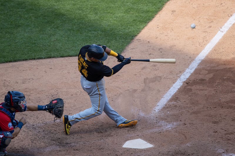 Phillip Evans batting