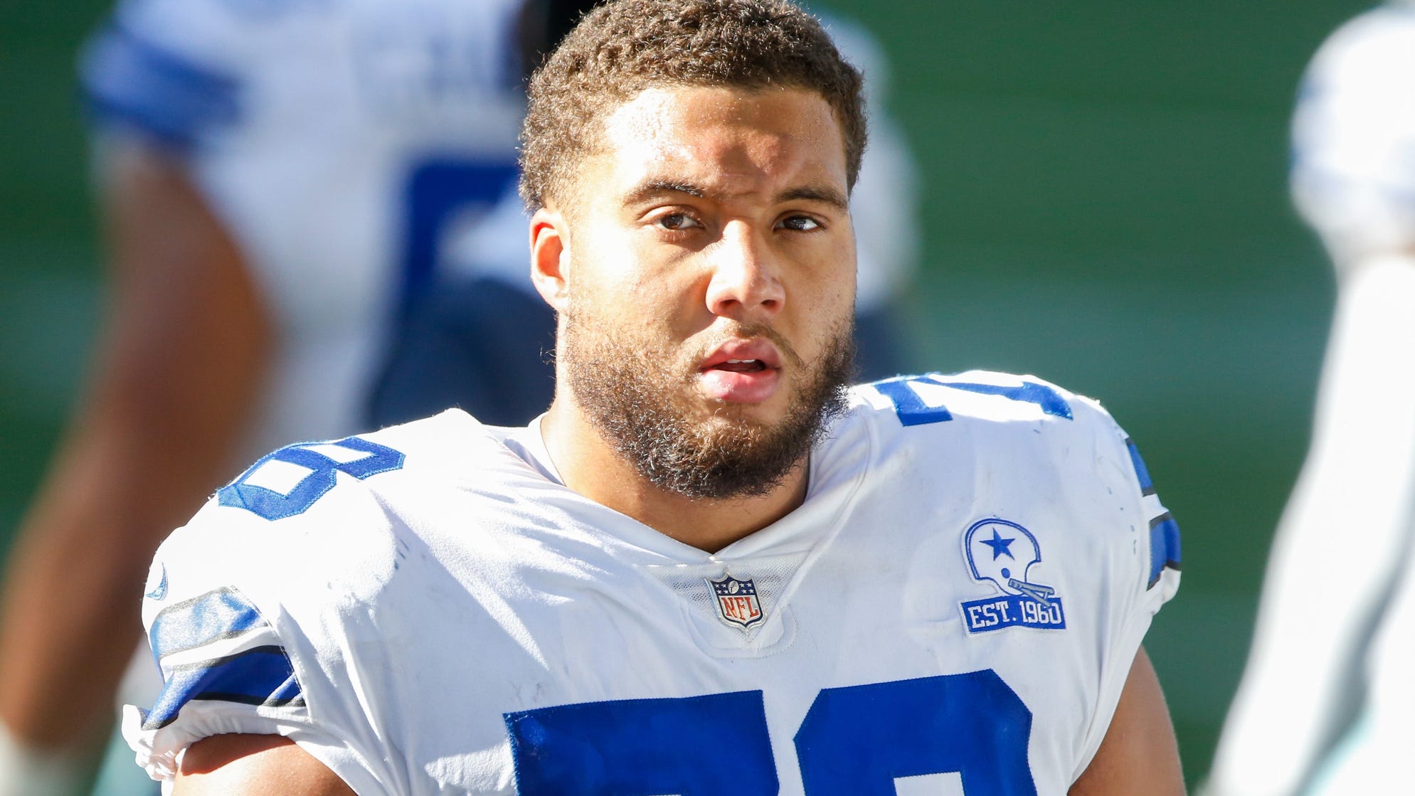 Cowboys OT Terence Steele on moving positions, Tyler Smith, his youth football camp