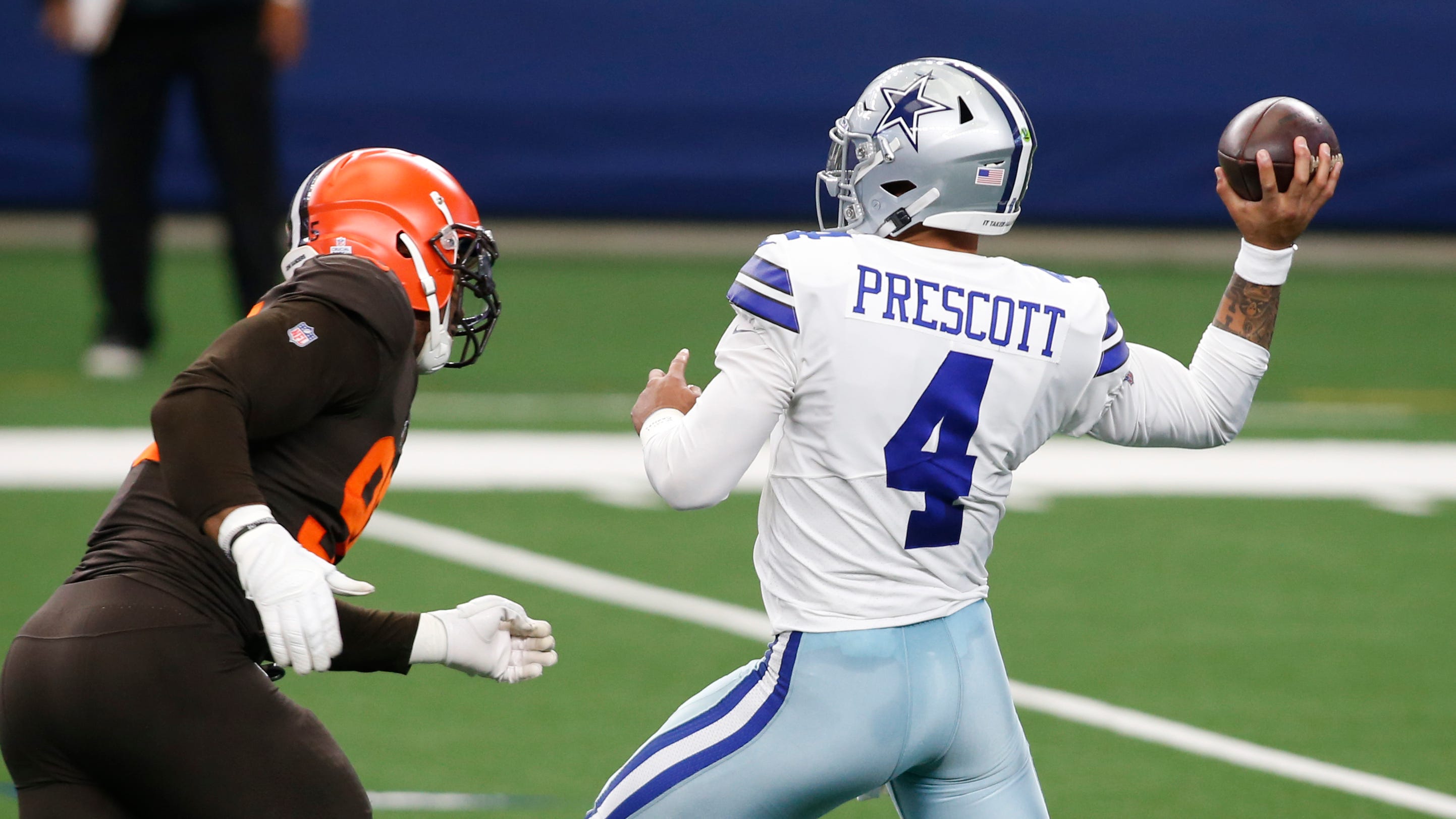 WATCH: Cowboys Dak Prescott rehabs in on-field drills