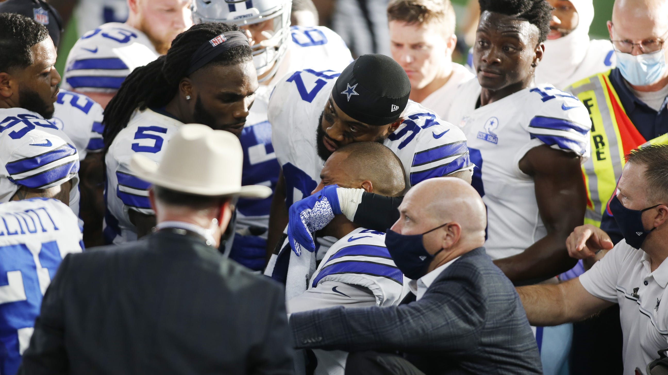 NFL players, star athletes show support for Dak Prescott after scary injury