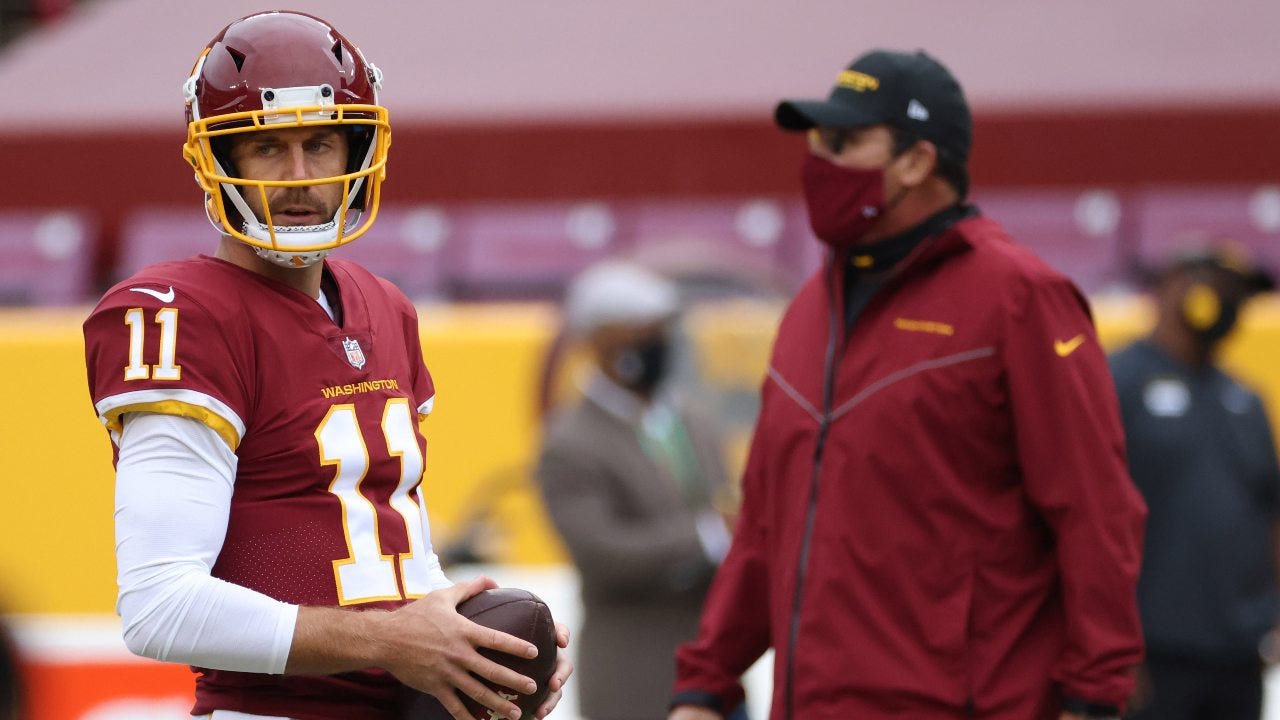 Alex Smith criticizes Ron Rivera for 'driving the bus' over Carson Wentz