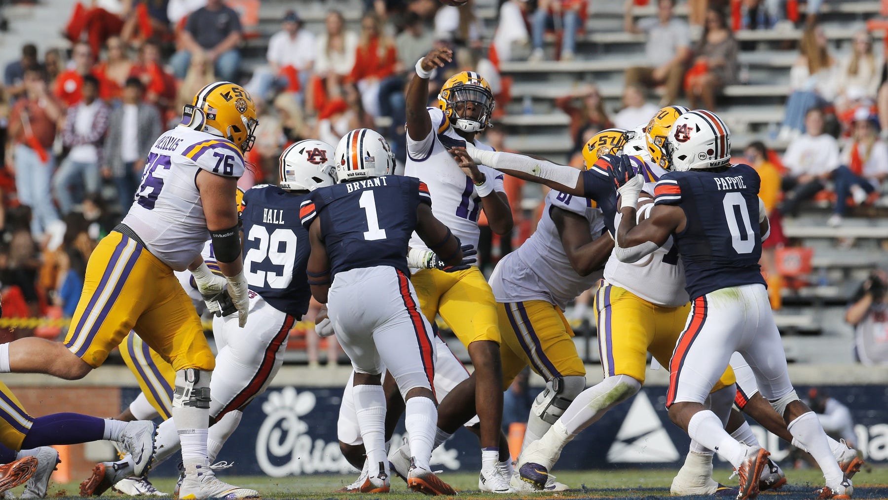 Ed Orgeron wishes ex-LSU quarterback TJ Finley the best, 'just not against us'