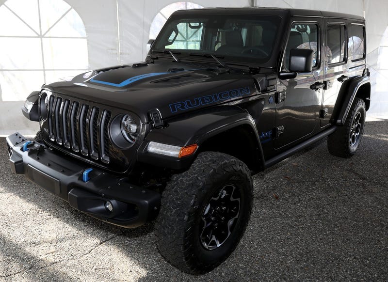 2021 Jeep Wrangler 4xe during an event hosted by Stellantis