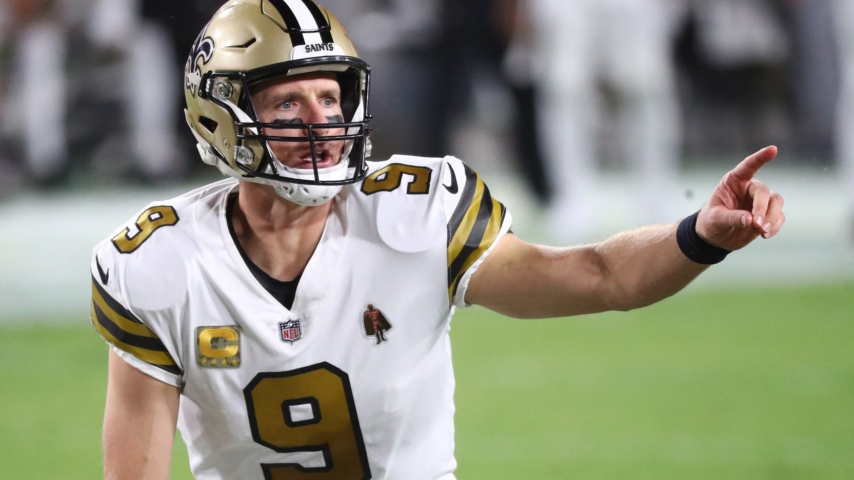 Take a look at the custom protective equipment Drew Brees will wear against the Chiefs