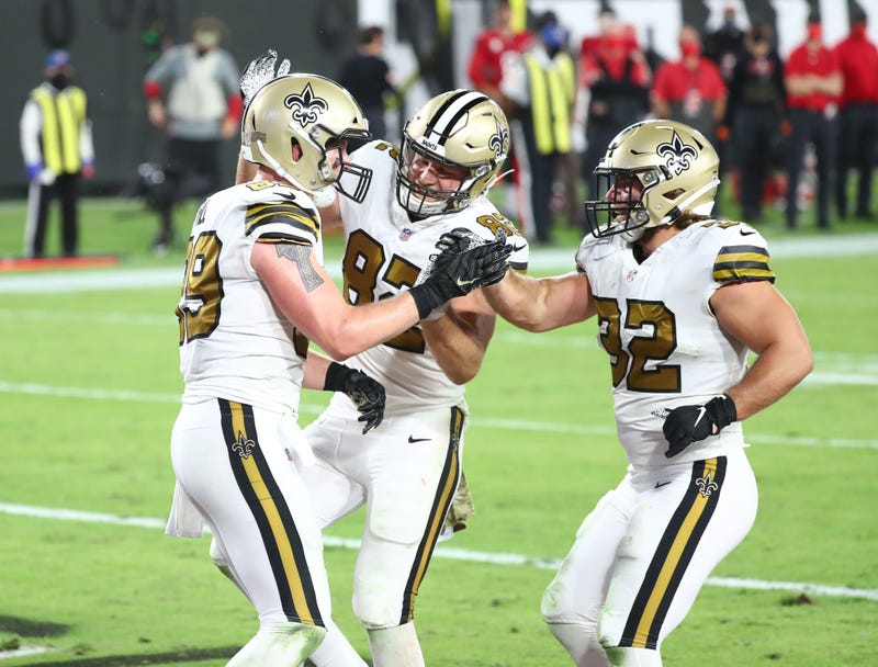 Adam Trautman, Josh Hill, Michael Burton