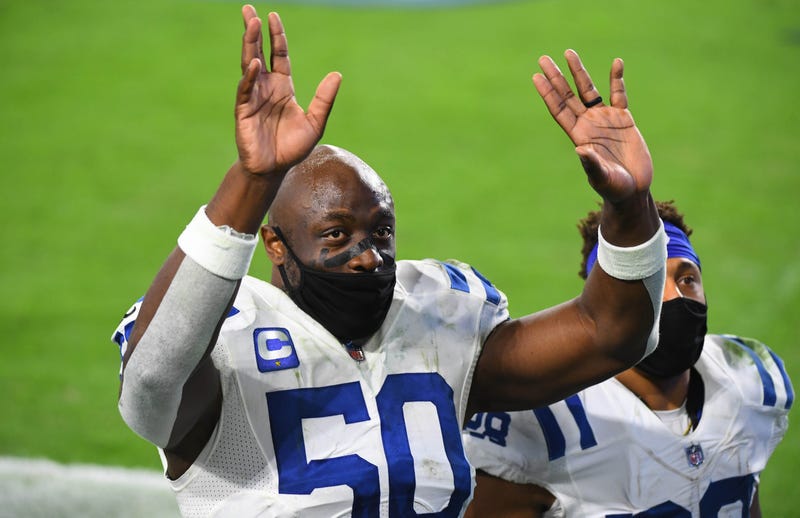 Newly acquired Ravens pass rusher Justin Houston