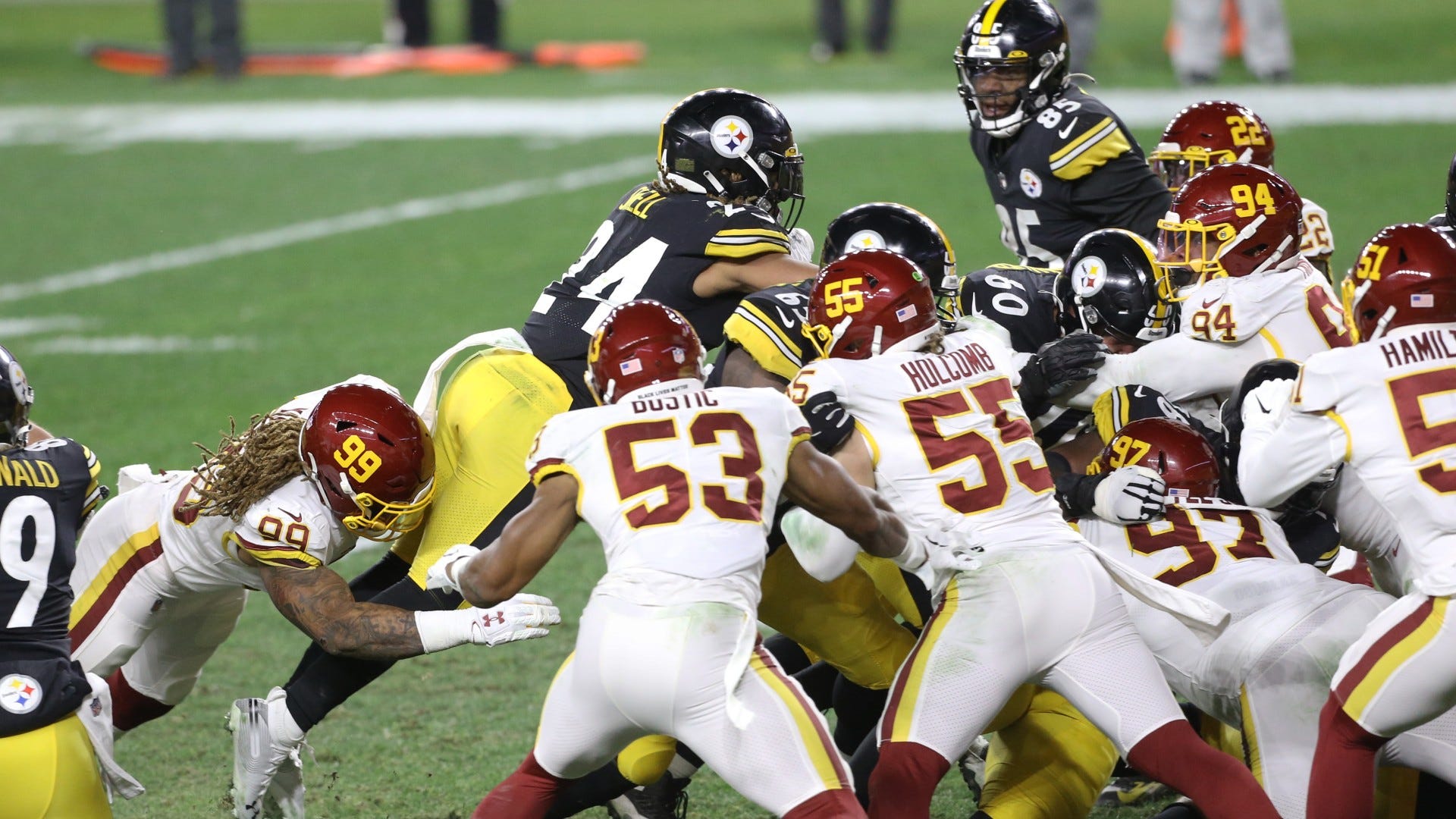WATCH: Chase Young makes huge play on goal line stand