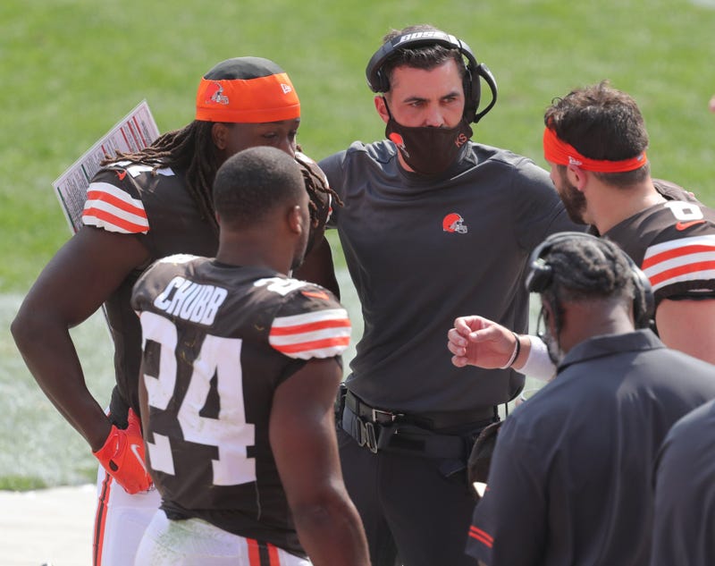 Kevin Stefanski, Baker Mayfield, Nick Chubb, Kareem Hunt