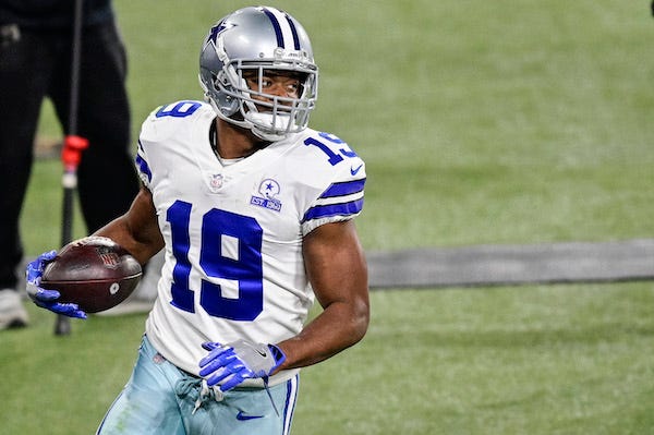 Amari Cooper after scoring a touchdown, 2020