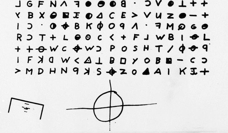 More than 50 years ago, the still-at-large Zodiac Killer sent ciphers like this one to the San Francisco Chronicle.