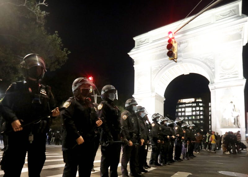 File photo: NYPD officers at Washington Square Park