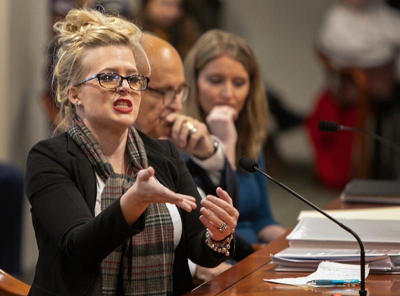Witness Melissa Carone speaks