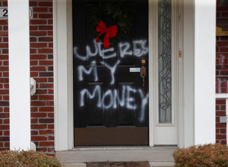 United States Senate Majority Leader Mitch McConnell's home in Louisville was vandalized