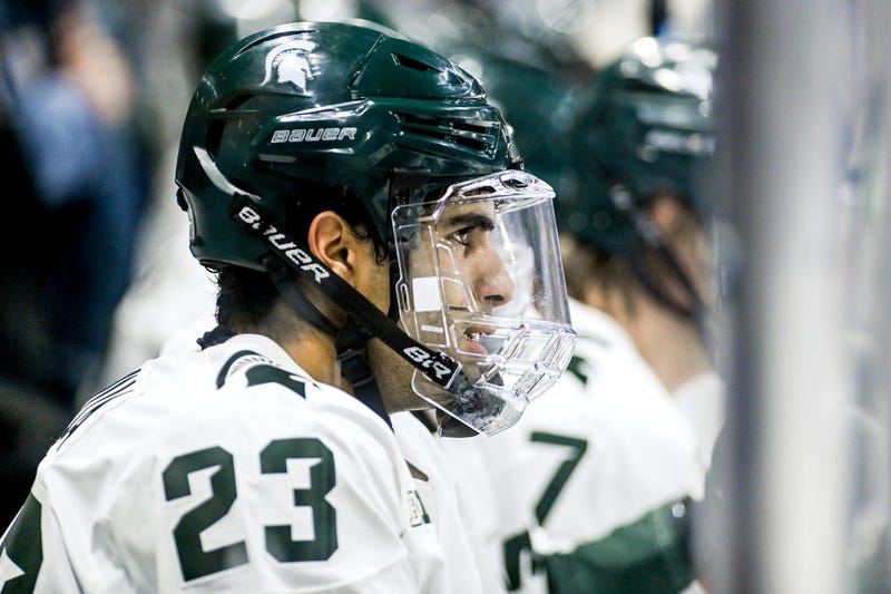 A Michigan State hockey's Jagger Joshua said he is left "confused and pessimistic" about the sport after he claims authorities failed to punish an opposing player for hurling a racial slur at him multiple times during a recent game.