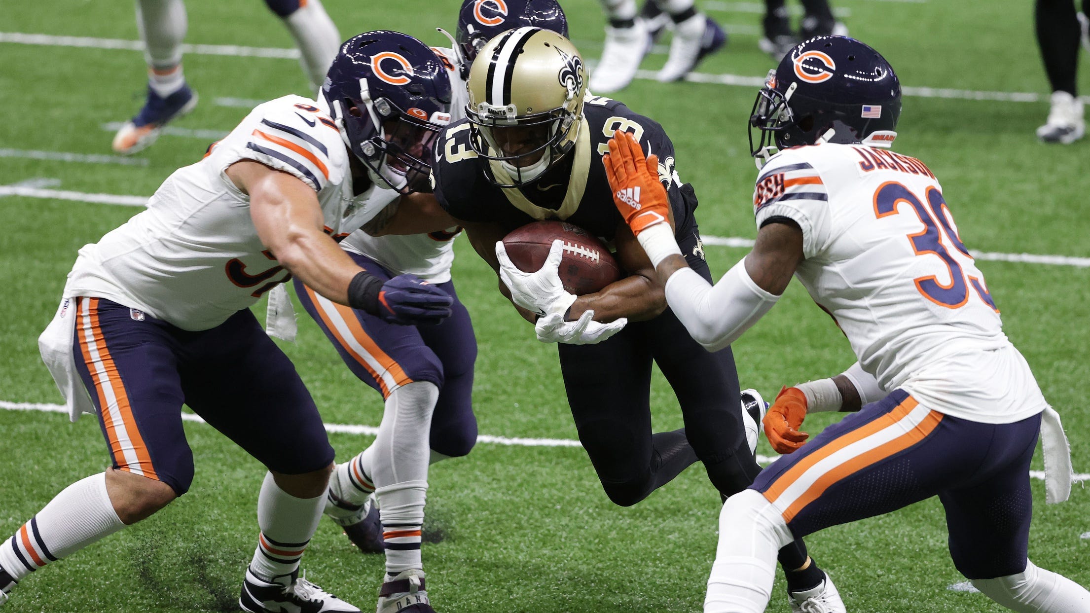 Watch: Michael Thomas scores his first touchdown of the year