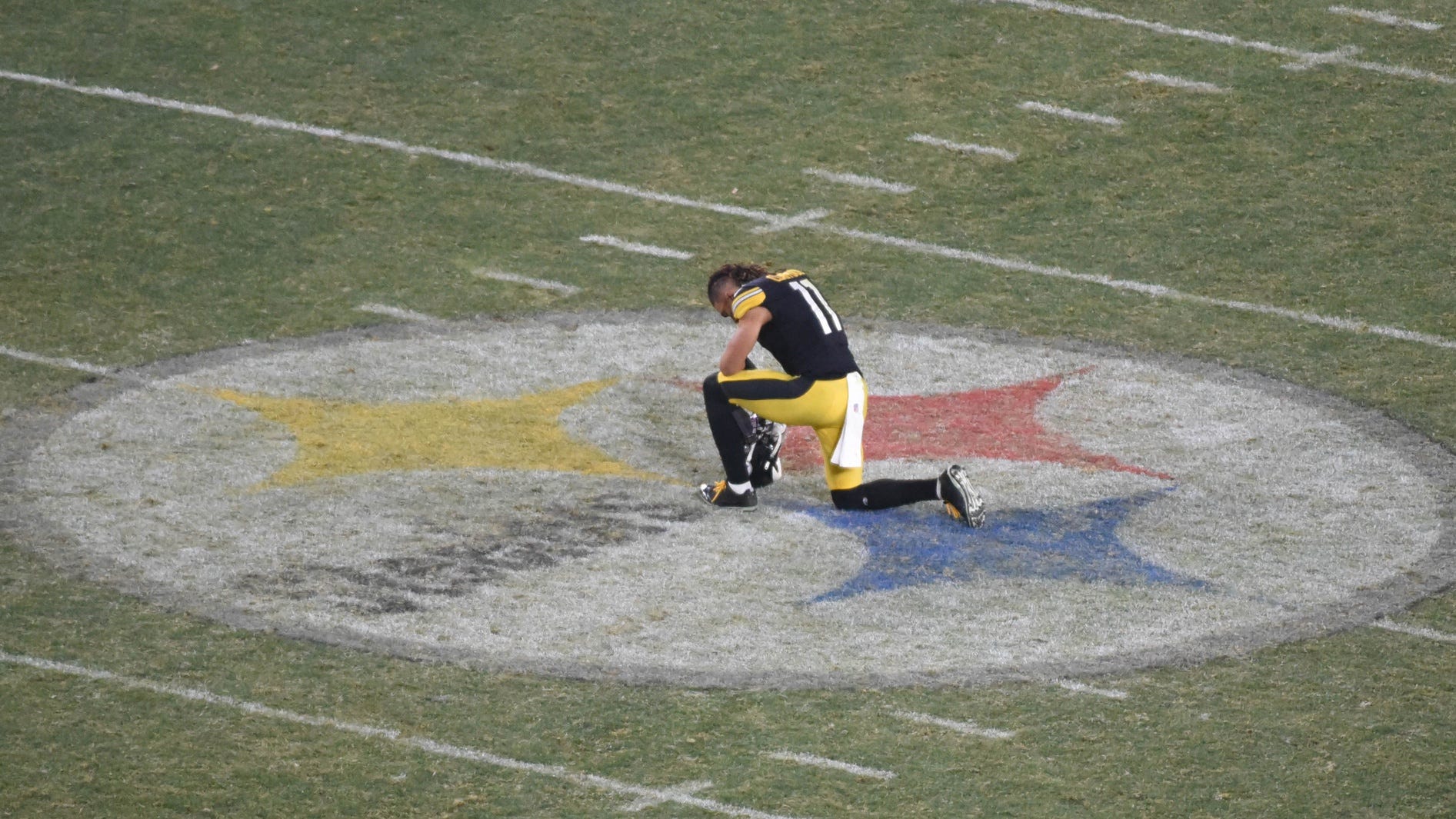Devastated Steeler fan destroys TV after humiliating loss to Cleveland