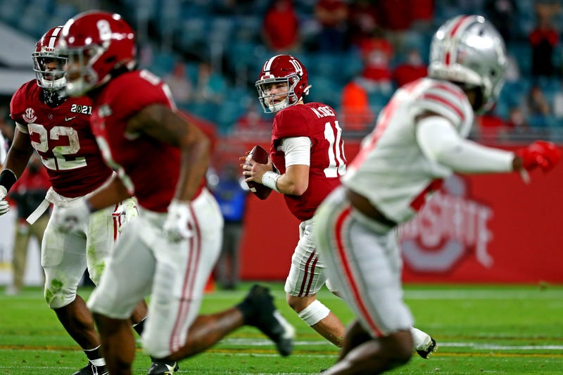 Alabama QB Mac Jones in the National Championship game