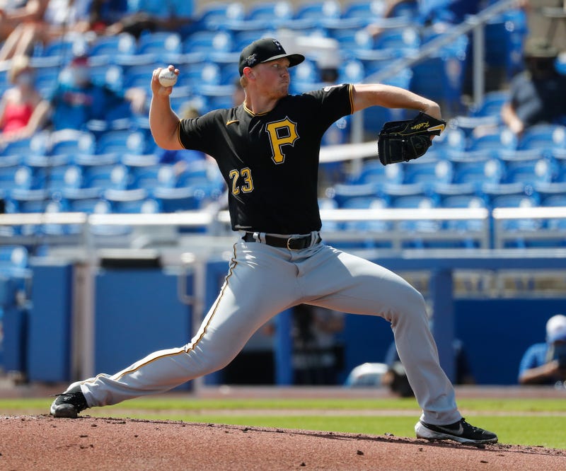 Mitch Keller throwing in Spring Training