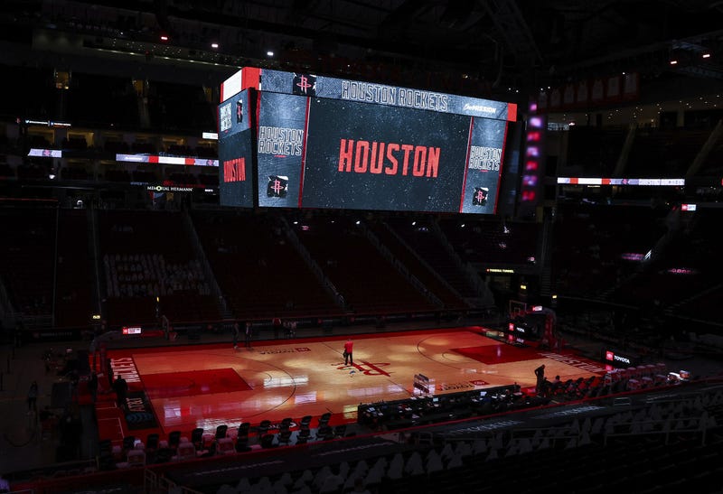 General view inside Toyota Center in Houston, Texas.