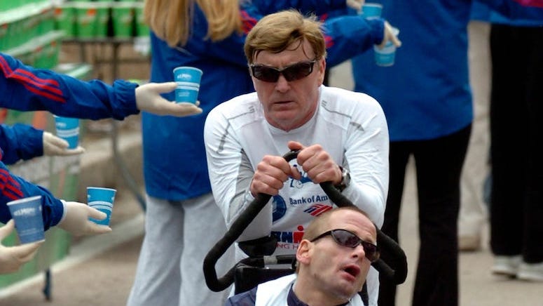 Dick Hoyt, who pushed wheelchair-bound son through 32 Boston Marathons, dies at 80