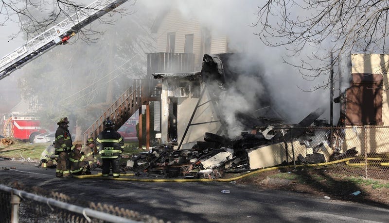 The scene of a fatal fire at 65 Lafayette St., the Evergreen Home for Adults, in Spring Valley on Tuesday, March 23, 2021
