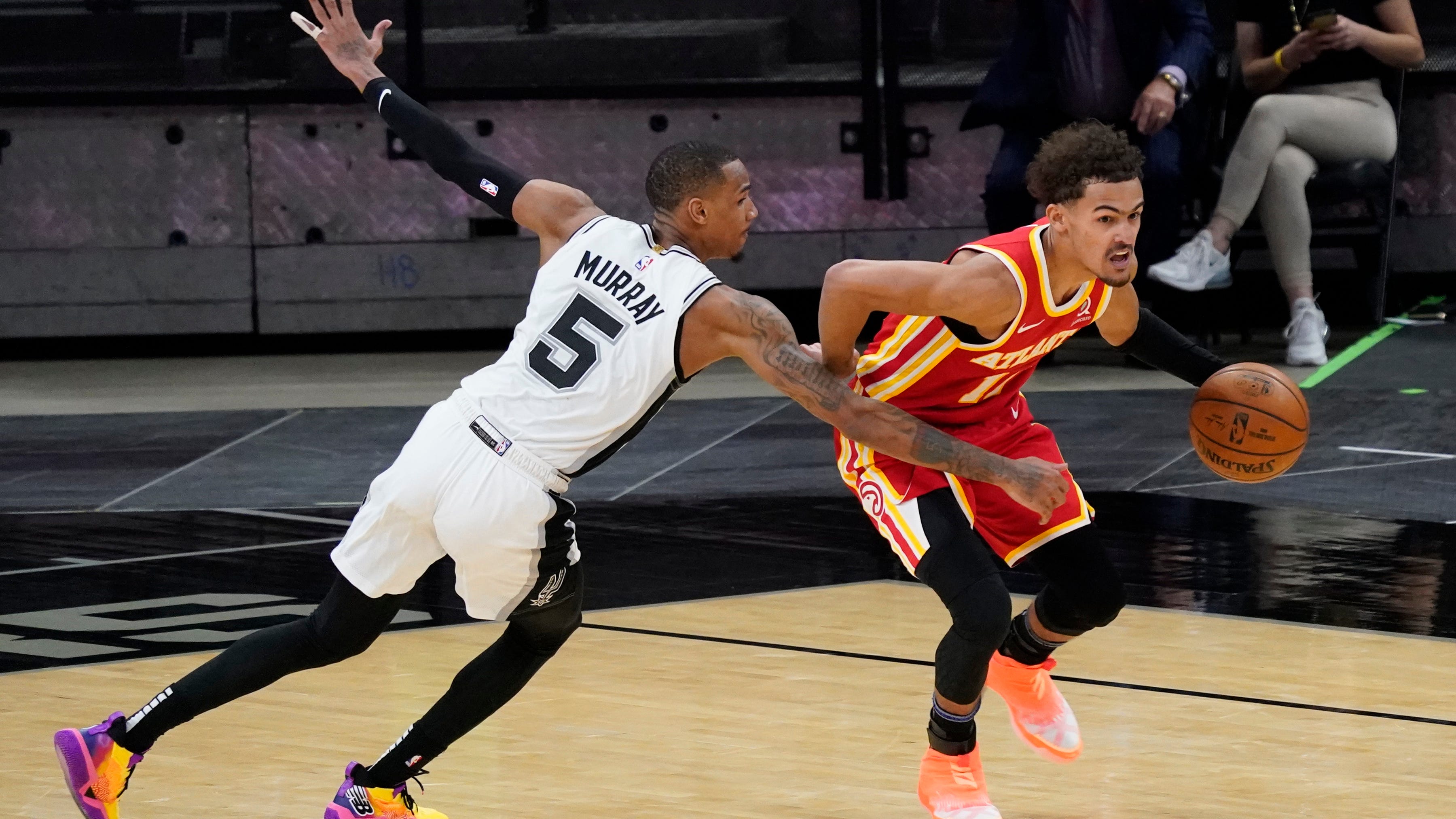 How will Trae Young's stats be affected with the addition of Dejounte Murray?