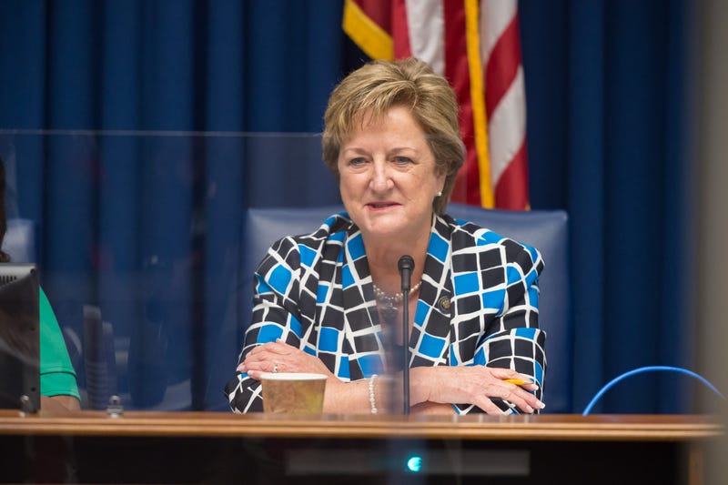 Senator Sharon Hewitt at the Senate Select Committee on Women and Children at the Louisiana State Capitol in Baton Rouge, LA. Thursday, April 8, 2021. Sharon Hewitt Senate Hearing Lsu V2 5966