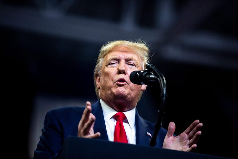 Donald Trump at an Iowa Rally