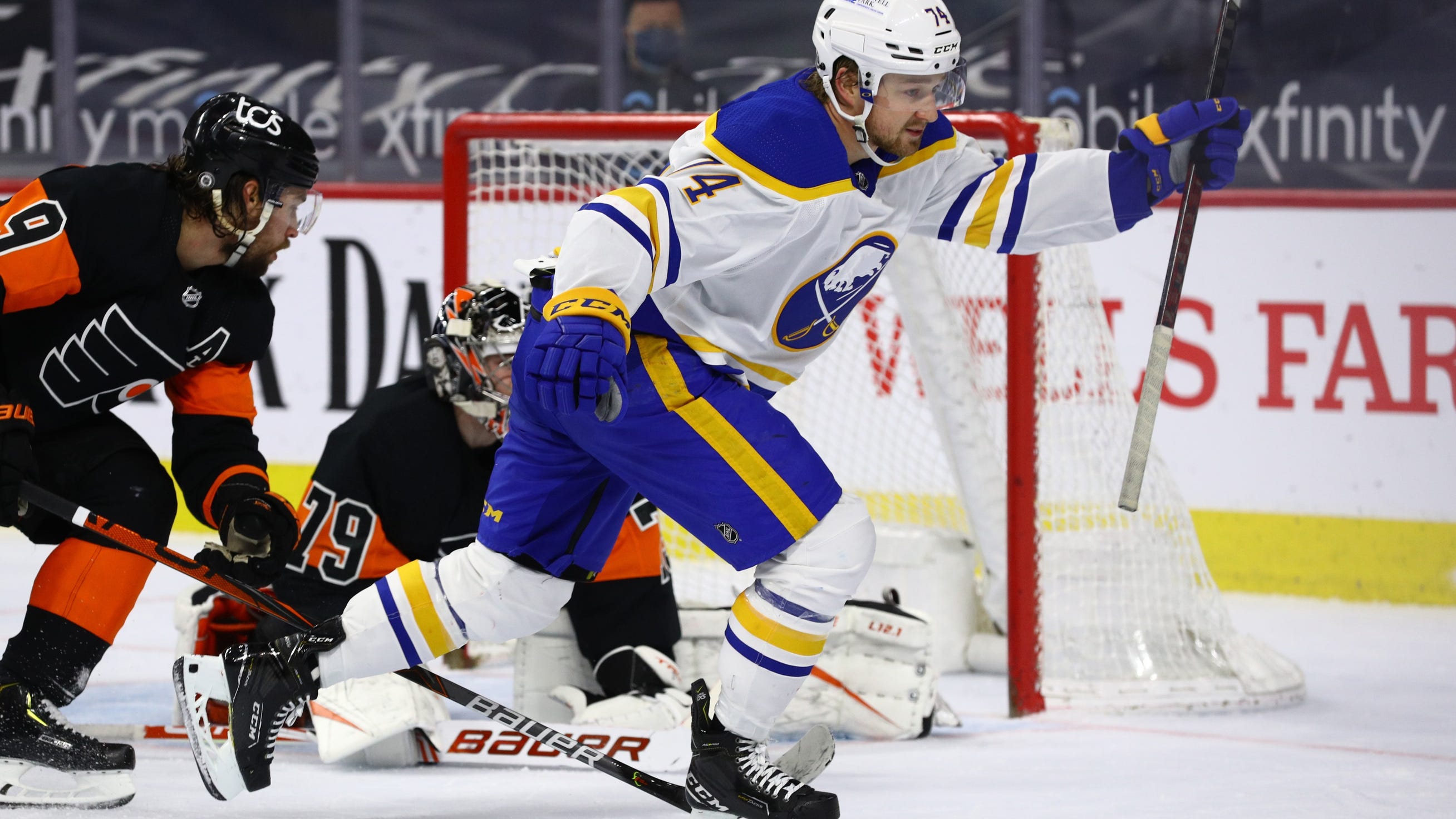Flyers let critical contest against Buffalo slip away