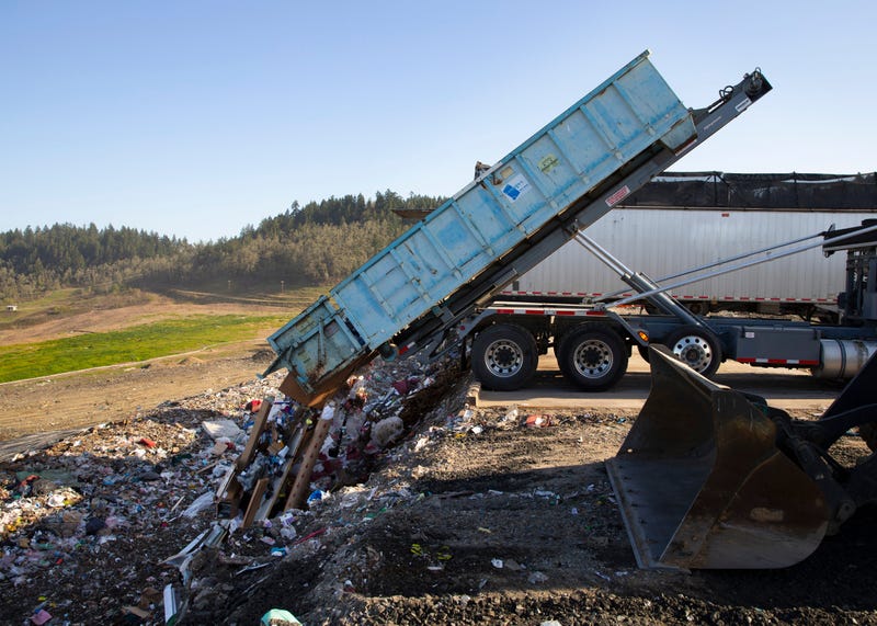 Ohio garbage man had a landfill in his backyard.