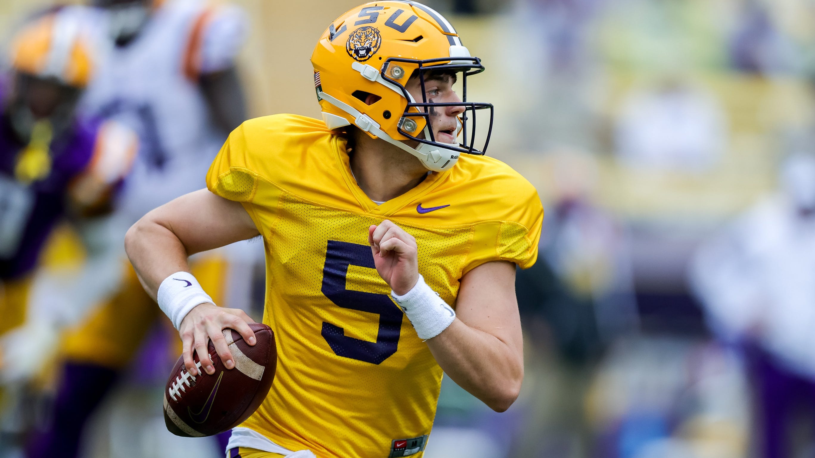 How LSU's QBs performed in Saturday's Spring Game