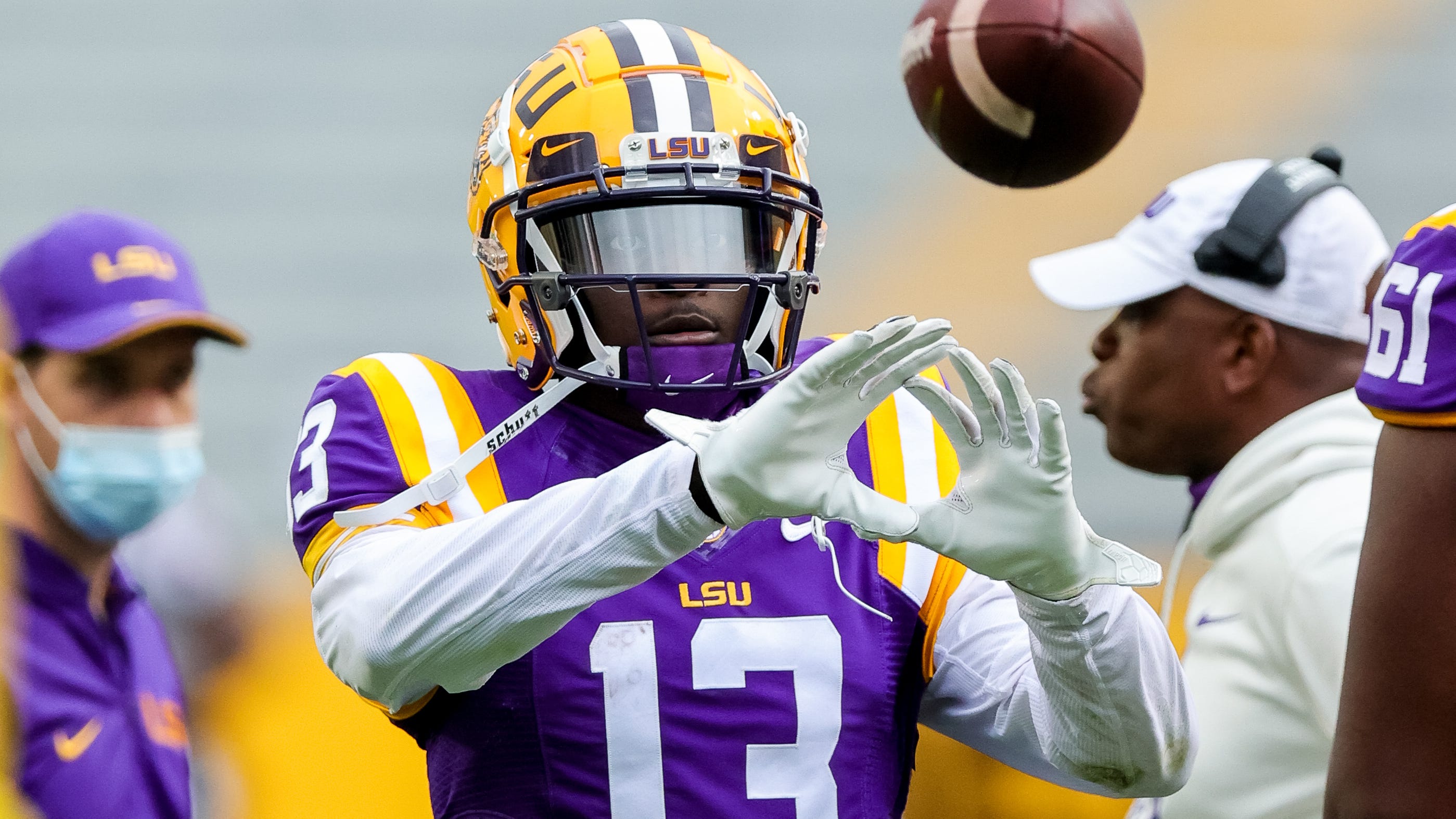 LSU's Ed Orgeron says he wants a 'breakout' season for this veteran Tigers WR