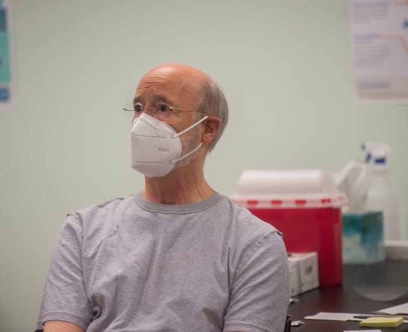 Governor Wolf awaits his vaccine