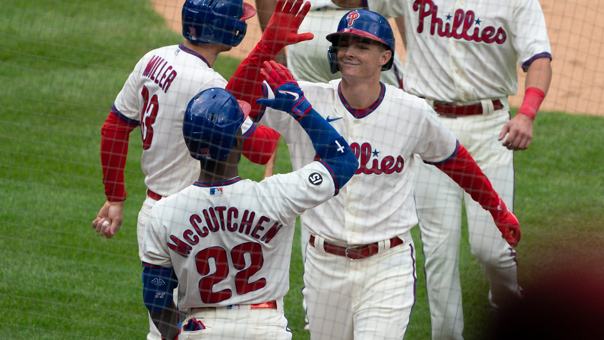 Do you know where that's been? Kid tries to eat Phillies rookie's first home run baseball